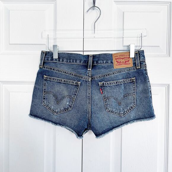 Levi's Cut-Off Denim Shorts - Picture 4 of 6
